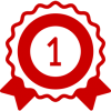 Number 1 Ribbon Icon
